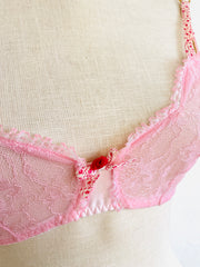 Agent Provocateur Pink Lace Bra Size M
