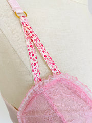 Agent Provocateur Pink Lace Bra Size M
