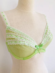 Agent Provocateur Lime Green Lace Bra 32E