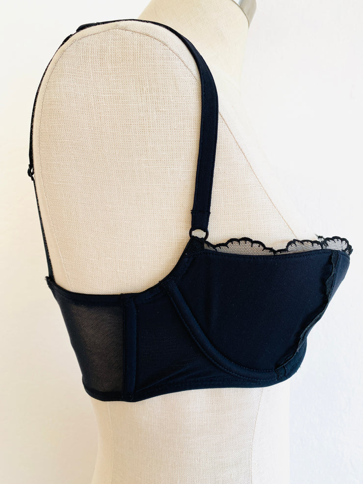 Agent Provocateur Black Mesh Bra 32DD