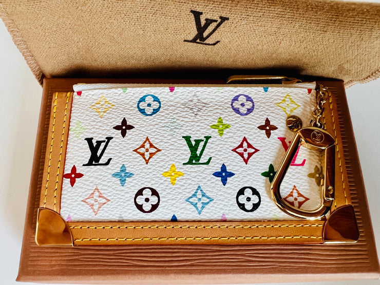 2003 Louis Vuitton Logo Monogram Multicolor Pochette Wallet – Mon