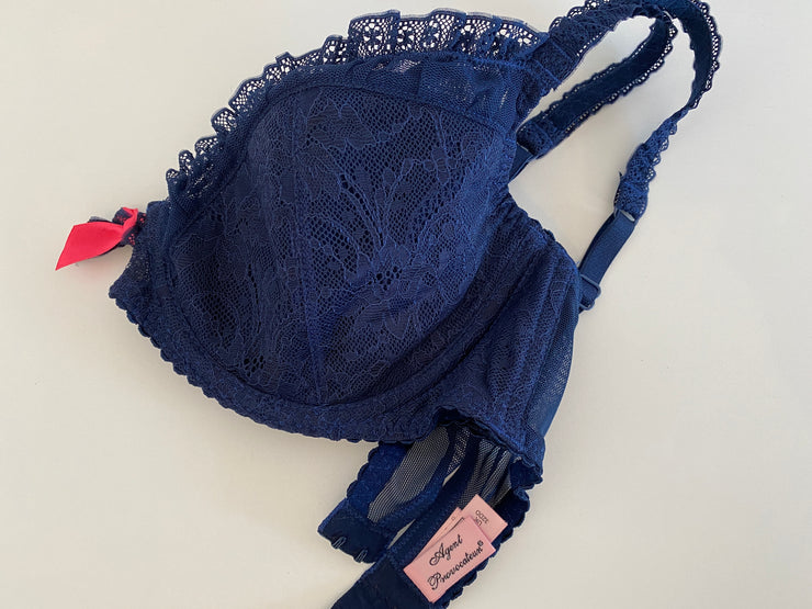Agent Provocateur Navy Blue Lace Bra 32DD