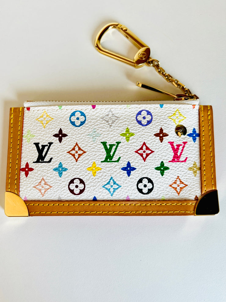 multicolor monogram wallet