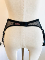 Agent Provocateur Light Blue Lace Suspenders Sz Sm