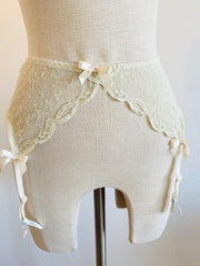 Agent Provocateur Ivory Lace Suspenders Sz Sm