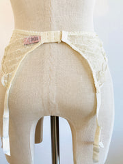 Agent Provocateur Ivory Lace Suspenders Sz Sm