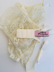 Agent Provocateur Ivory Lace Suspenders Sz Sm