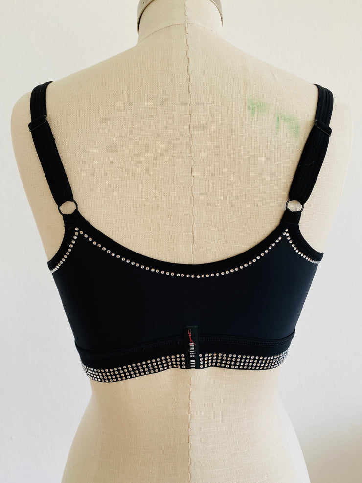 Adam Selman Sport Carbon38 Crystal Black Bra
