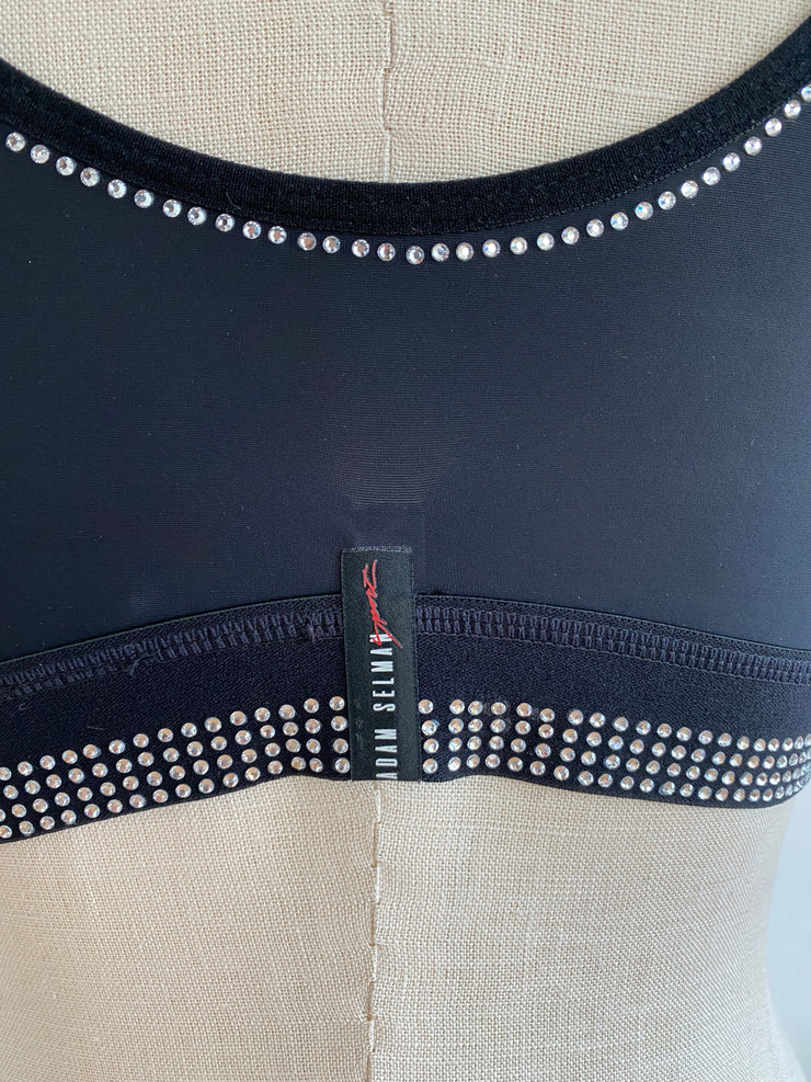 Adam Selman Sport Carbon38 Crystal Black Bra