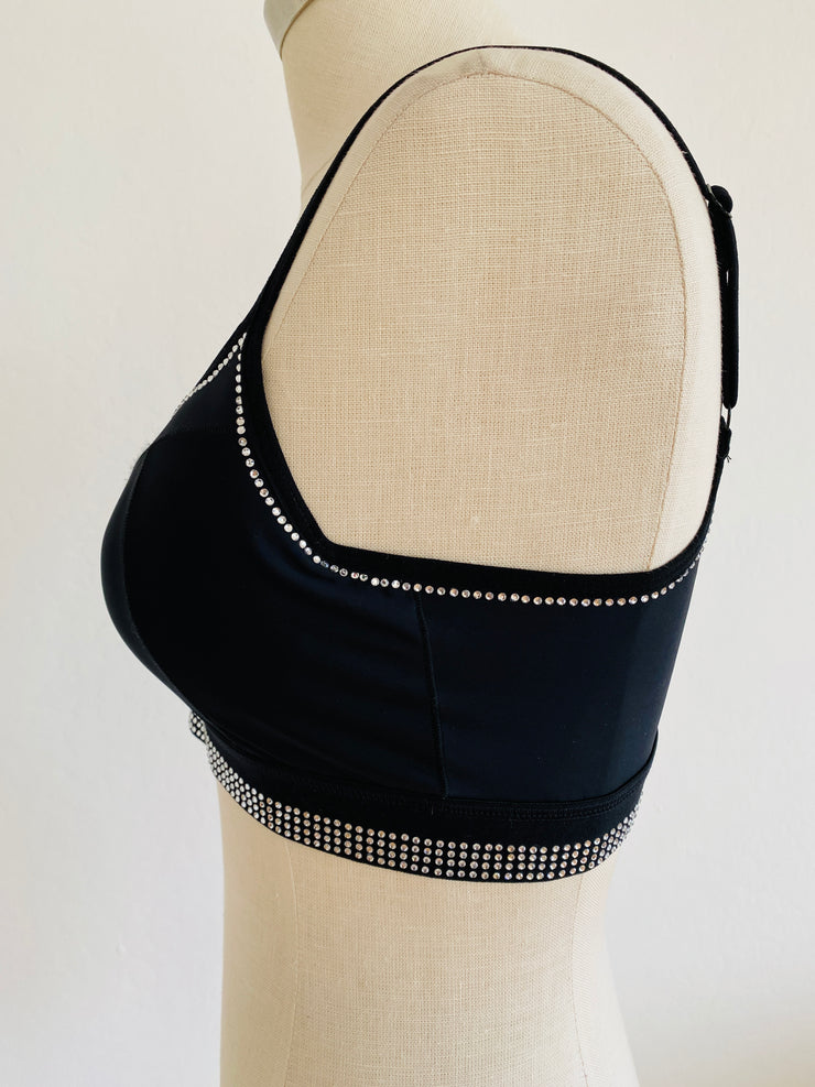 Adam Selman Sport Carbon38 Crystal Black Bra