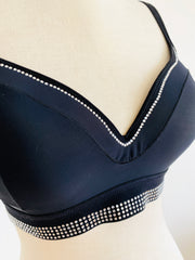 Adam Selman Sport Carbon38 Crystal Black Bra