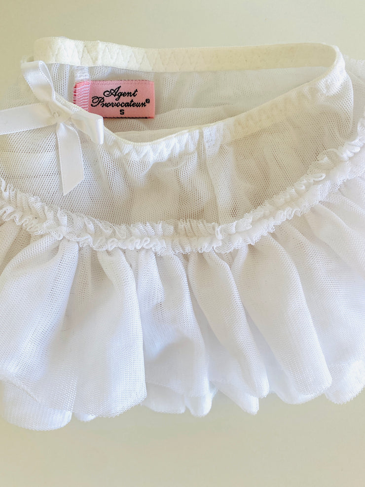 Agent Provocateur White Tulle Tutu Sz Sm