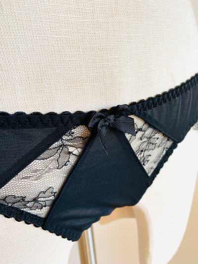 Agent Provocateur "Deanna" Black Lace Brief