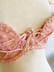 Soiree Agent Provocateur Darianna Pink Sequin Bra 32E