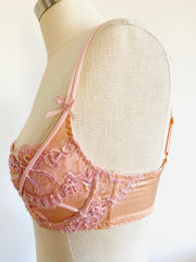Soiree Agent Provocateur Darianna Pink Sequin Bra 32E