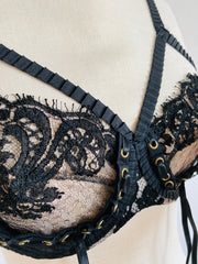 Agent Provocateur "Raphaella" Black Bra 32DD