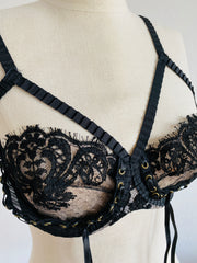 Agent Provocateur "Raphaella" Black Bra 32DD
