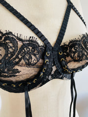 Agent Provocateur "Raphaella" Black Bra 32DD