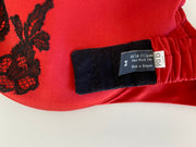 C. Gilson Red Silk Bra 34D