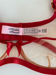 Agent Provocateur "Lotie" Red Kiss Nude Bra 32E