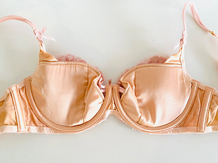 Soiree Agent Provocateur Darianna Pink Sequin Bra 32E