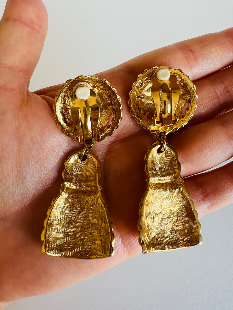 Lion Dangle Earrings