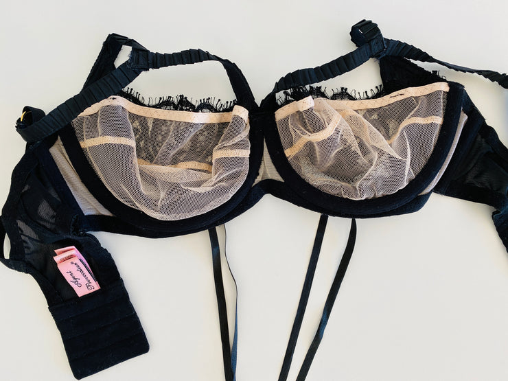 Agent Provocateur "Raphaella" Black Bra 32DD
