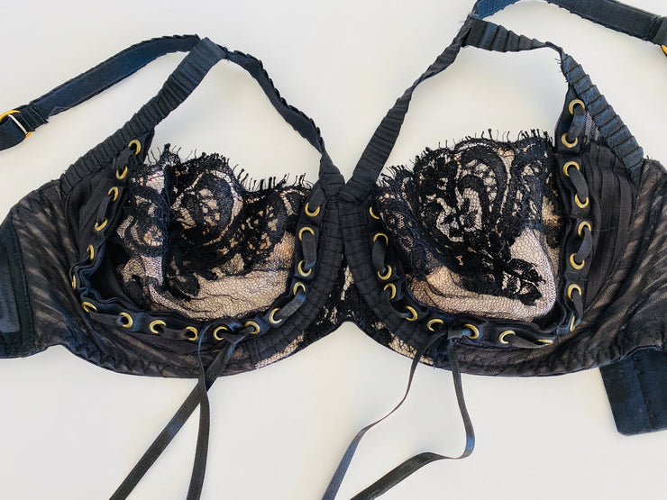 Agent Provocateur "Raphaella" Black Bra 32DD