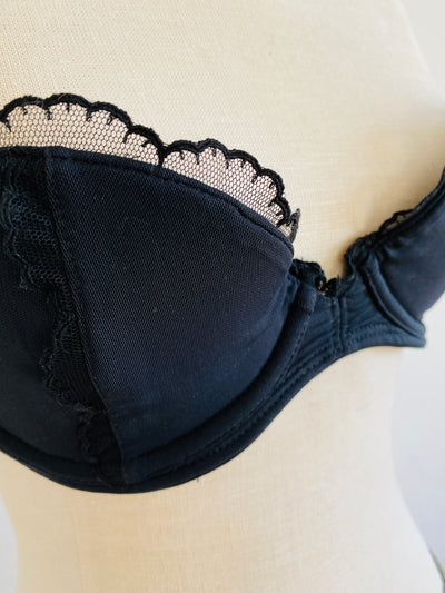 Agent Provocateur Black Mesh Bra 32DD