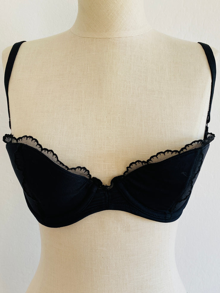 Agent Provocateur Black Mesh Bra 32DD
