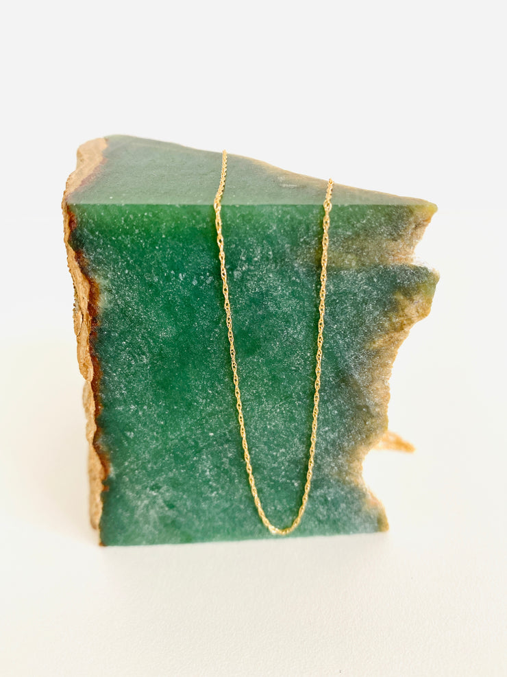 Delicate 14K Cable Chain Necklace .5 grams