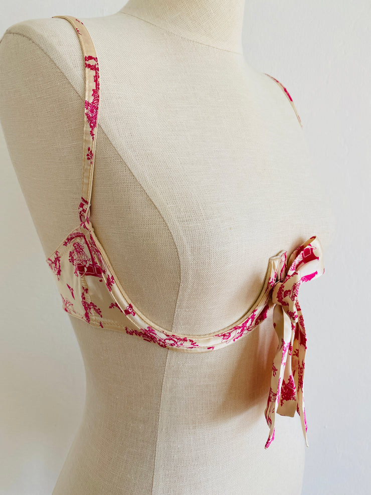 Agent Provocateur Cupless Silk Bra Sz M