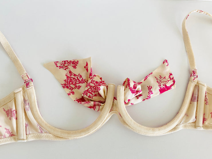 Agent Provocateur Cupless Silk Bra Sz M