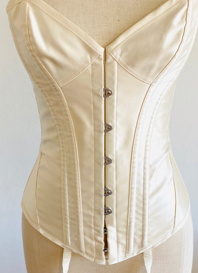 Agent Provocateur Ivory White "Mercy" Corset Basque Silk Brida