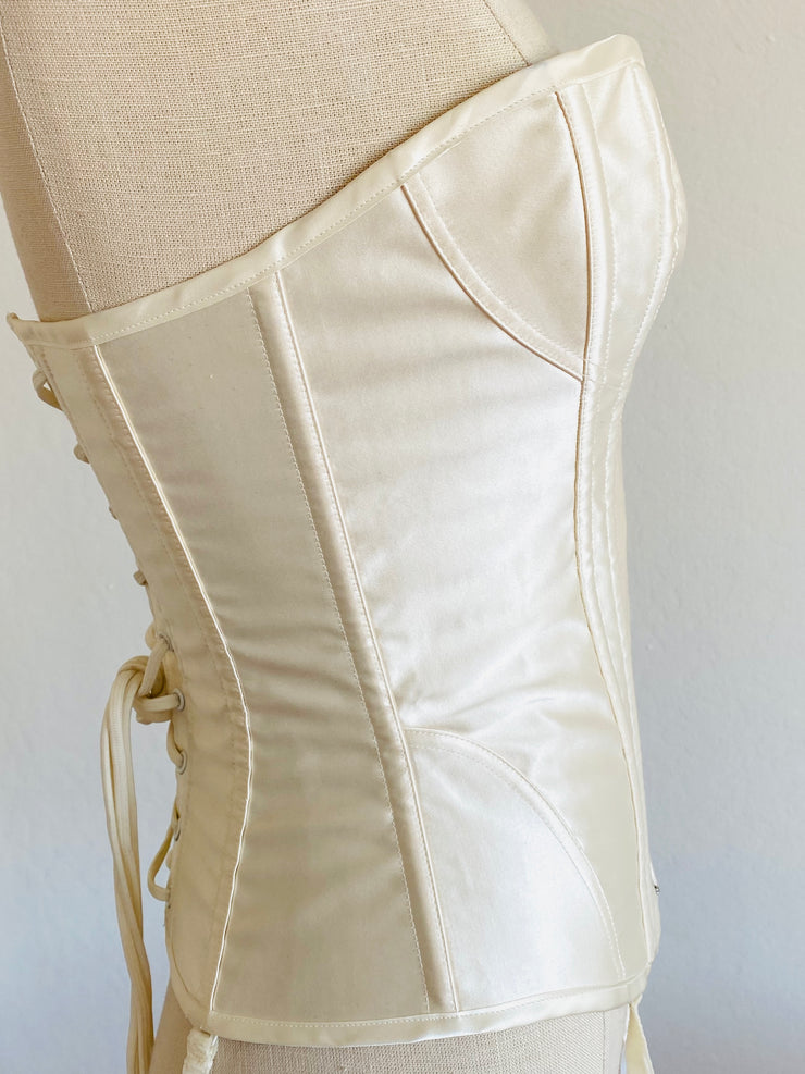 Agent Provocateur Ivory White "Mercy" Corset Basque Silk Brida