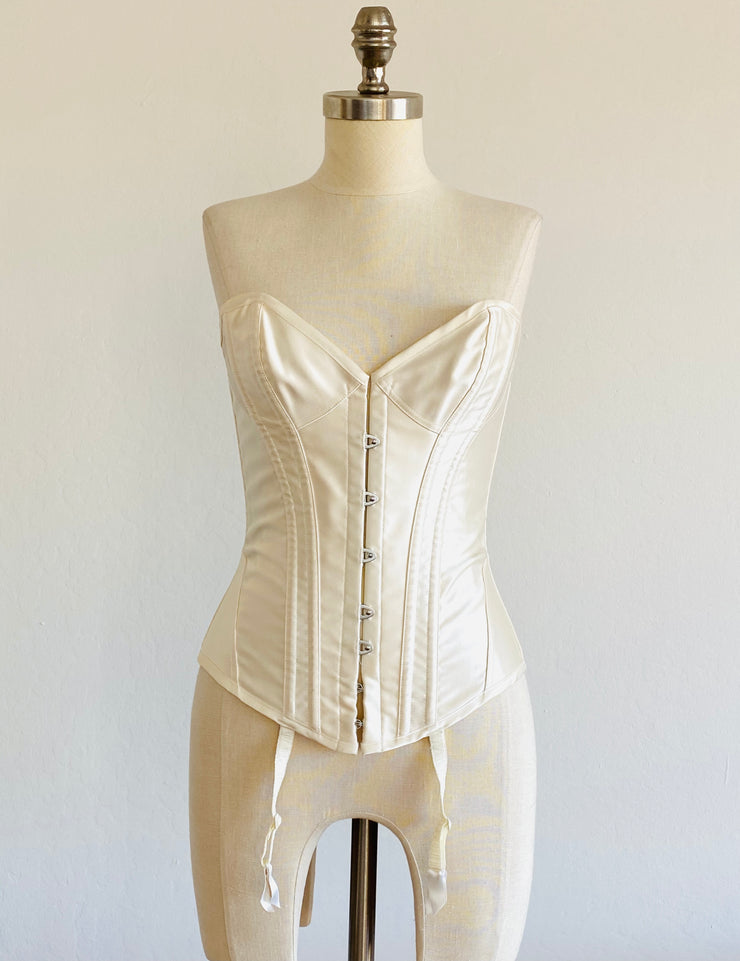 Agent Provocateur Ivory White "Mercy" Corset Basque Silk Brida