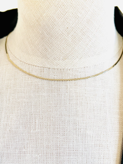 14K Serpentine Chain Necklace 2.8 grams