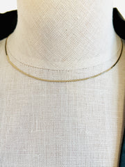 14K Serpentine Chain Necklace 2.8 grams