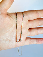 14K Serpentine Chain Necklace 2.8 grams