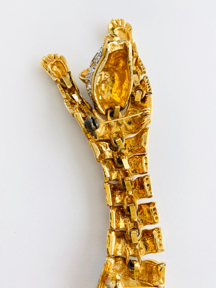 Tiger Shoulder Brooch