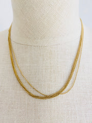 14K Gold 5-Strand Cable Chain Necklace