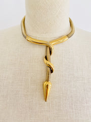 Gold Snake Chain Choker