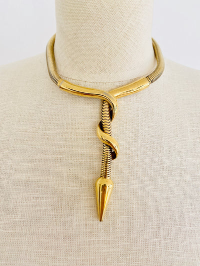 Gold Snake Chain Choker