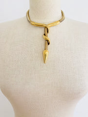 Gold Snake Chain Choker