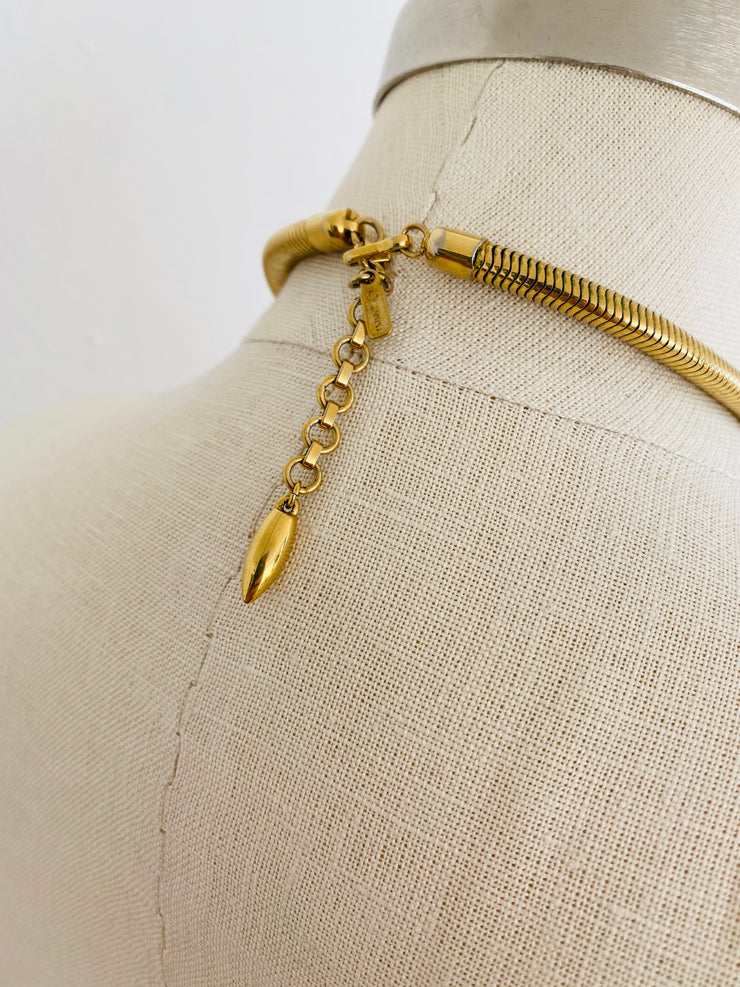 Gold Snake Chain Choker