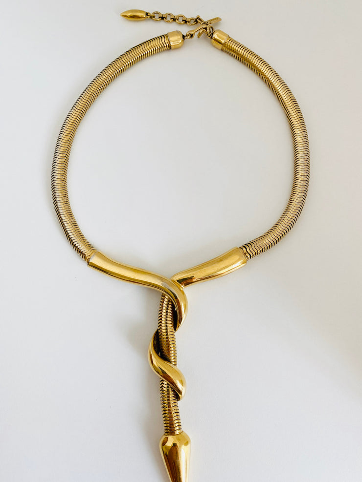 Gold Snake Chain Choker
