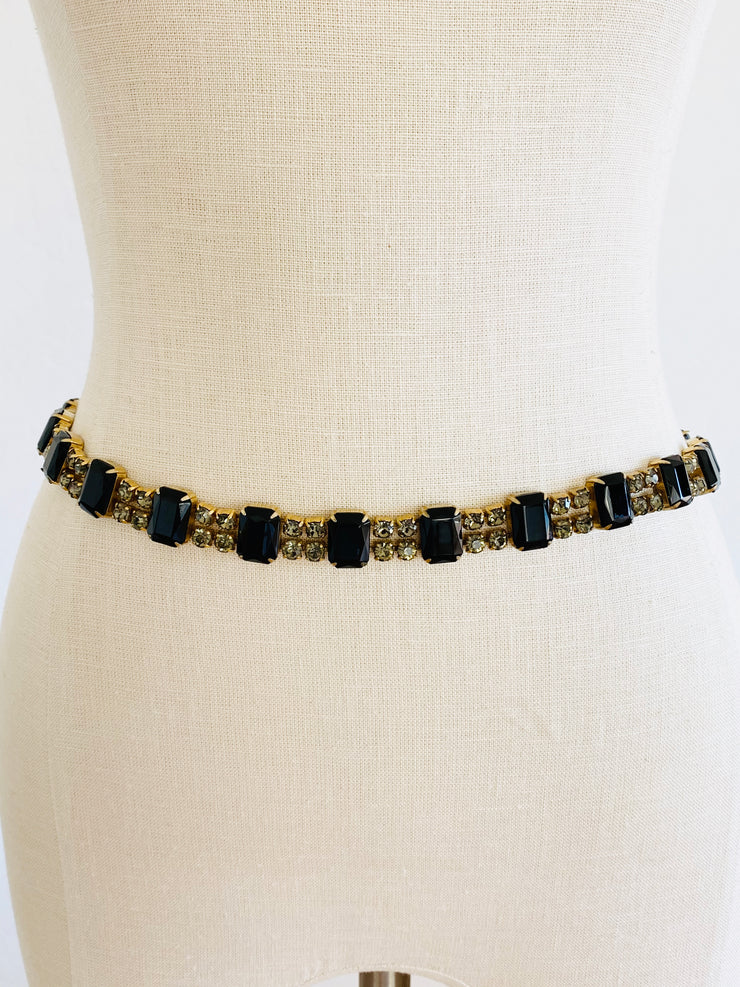 Smokey Gray Emerald Cut Belt