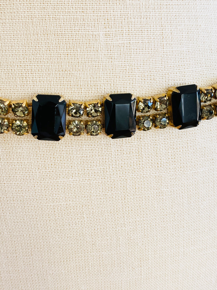 Smokey Gray Emerald Cut Belt
