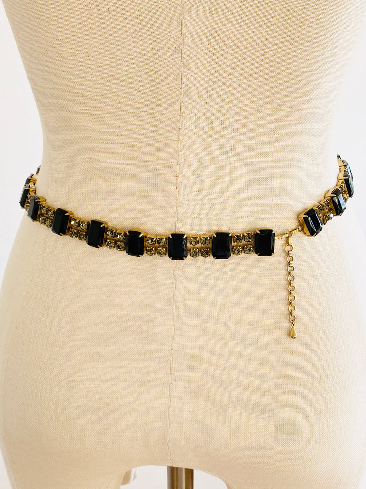 Smokey Gray Emerald Cut Belt