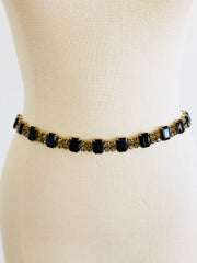 Smokey Gray Emerald Cut Belt